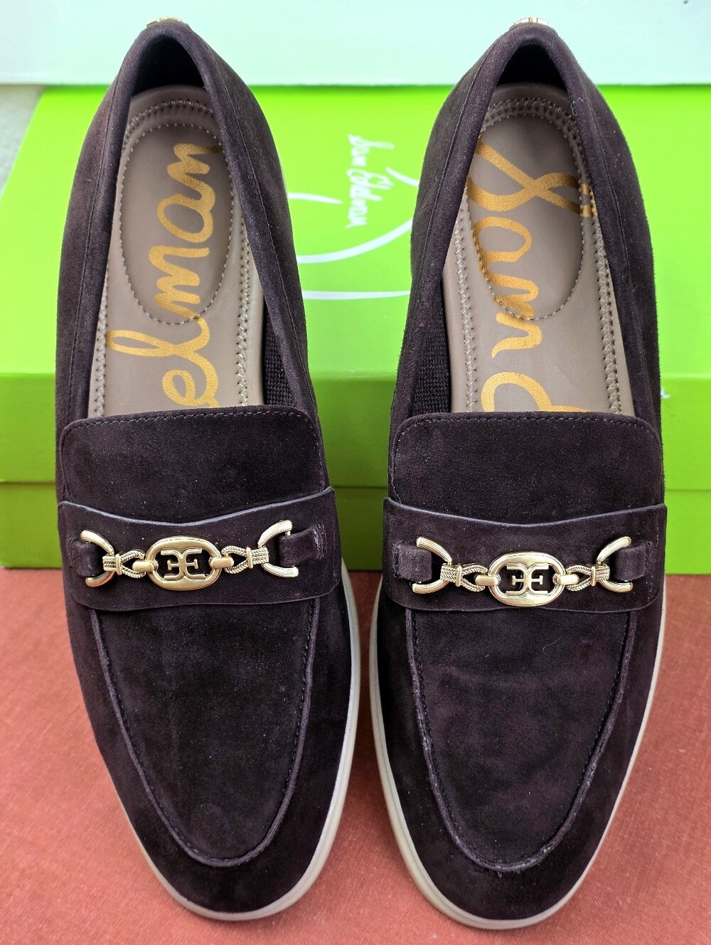 Women's Sam Edelman Kyana Suede Loafers Cafe Noir 9M